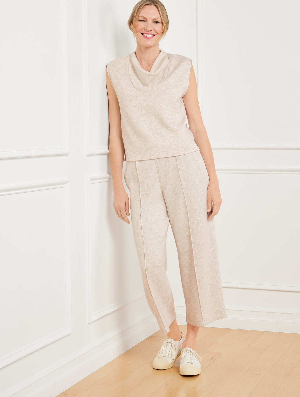 AirKnit Stretch Cowl-Neck Tank