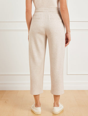 AirKnit Stretch Wide Crop Pants - Heathered
