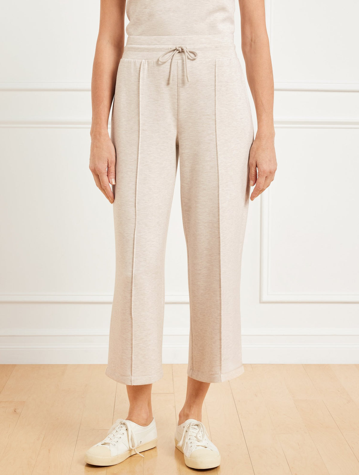 AirKnit Stretch Wide Crop Pants - Heathered