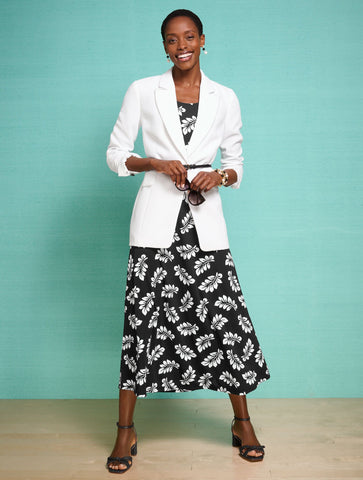 Sleeveless Jersey Maxi Dress - Tossed Fronds