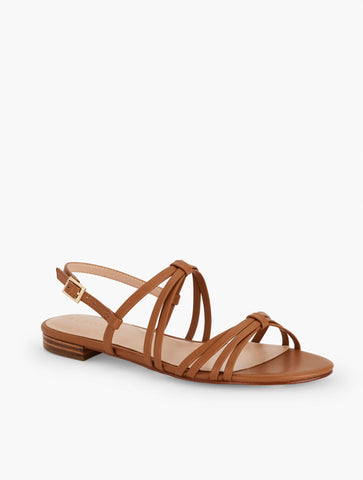 Aria Strappy Nappa Sandals