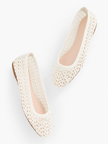 Blaine Soft Sole Loopy Woven Ballet Flats