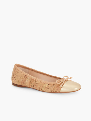 Blaine Soft Sole Cork Ballet Flats