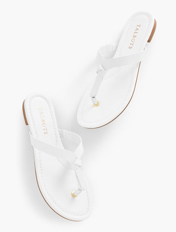 Camy Knot Soft Patent Flip Flops