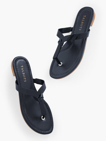 Camy Knot Soft Patent Flip Flops