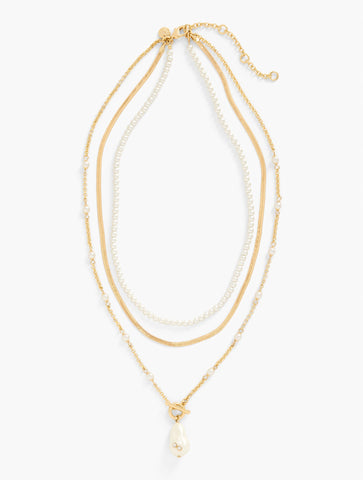 Baroque Pearl Layered Necklace
