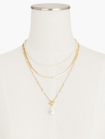 Baroque Pearl Layered Necklace