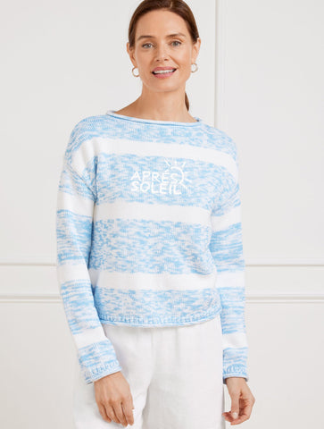 Roll Neck Sweater - Soleil Stripe