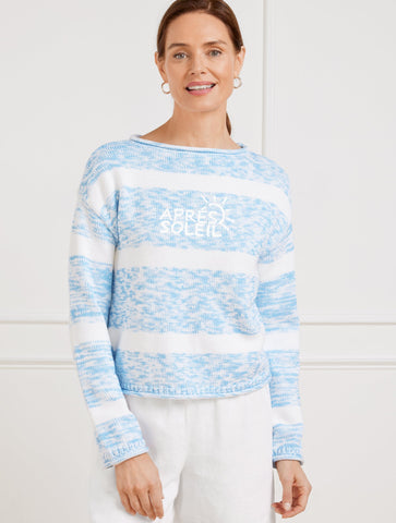 Roll Neck Sweater - Soleil Stripe