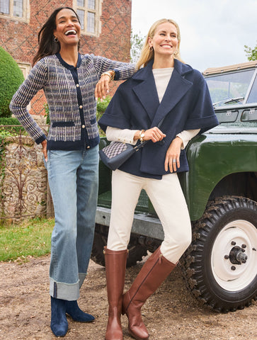 Ribbed Funnel Neck Pullover