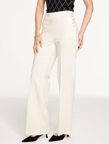 Talbots Greenwich Tailored Stretch Wide Leg Pants