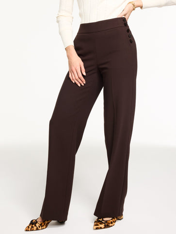 Talbots Greenwich Tailored Stretch Wide Leg Pants
