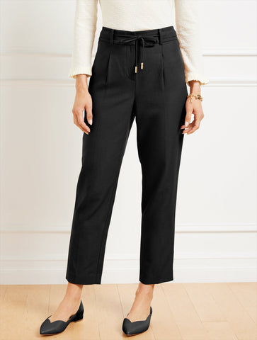 Tapered Ankle Pleated Pants
