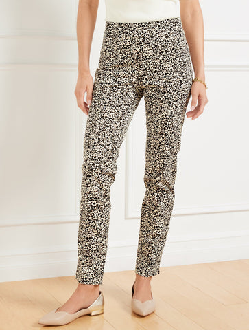 Talbots Chatham Slim Ankle Pants - Bold Cheetah