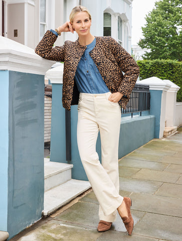 Quilted Reversible Jacket - Allover Animal