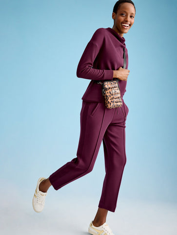 AirKnit Stretch Cowl-Neck Pullover