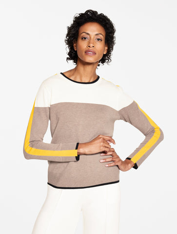 Crewneck Sweater - Colorblock