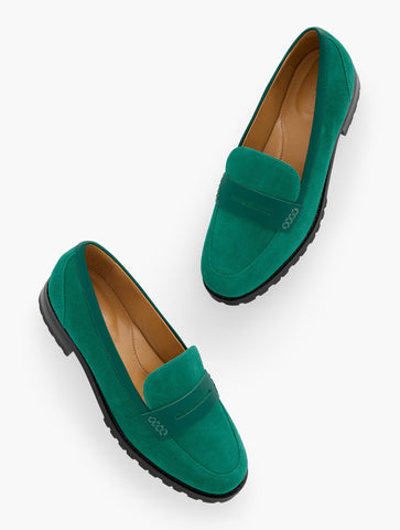 Cassidy Suede Penny Loafers
