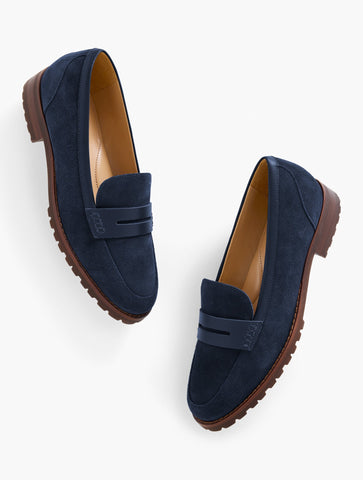 Cassidy Suede Penny Loafers