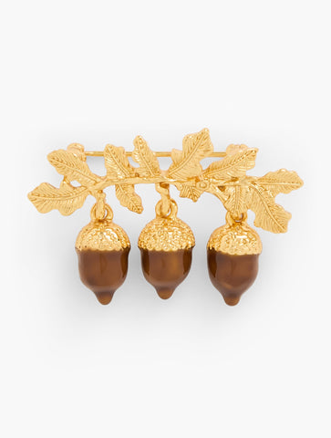 Acorn Branch Brooch