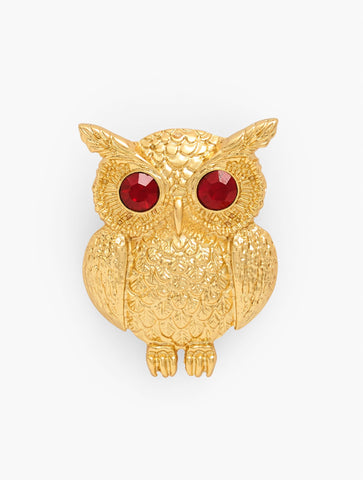 Casted Owl Brooch