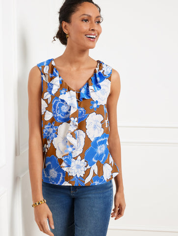 Ruffle Top - Stunning Floral