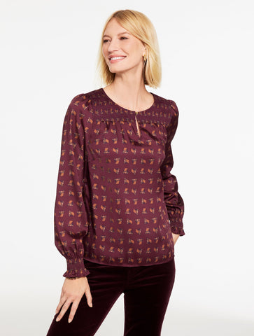 Smocked Top - Charming Horse