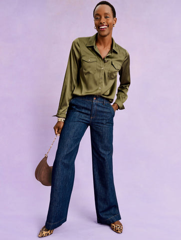 Soft Satin Charmeuse Shirt