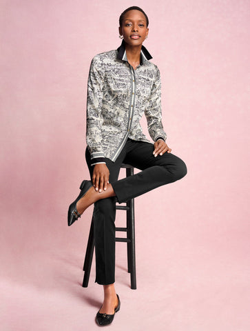 Button Front Shirt - London Map