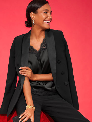 Lace Trim Satin Camisole