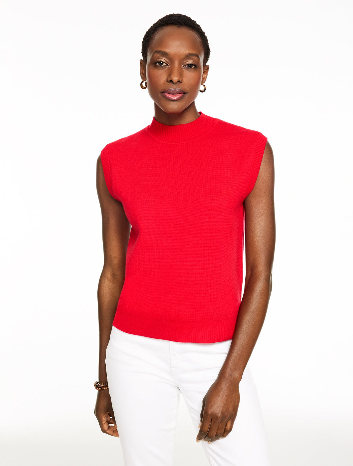 Mockneck Sweater Vest