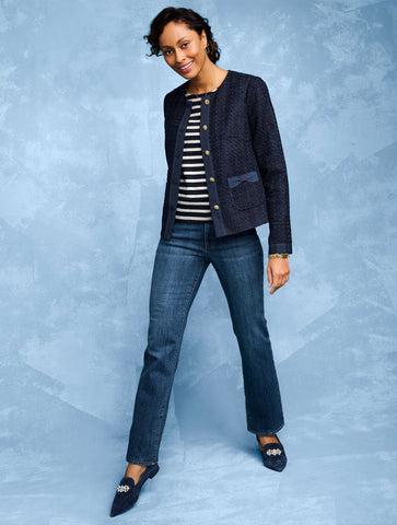 Crewneck Tee - Sequin Stripe