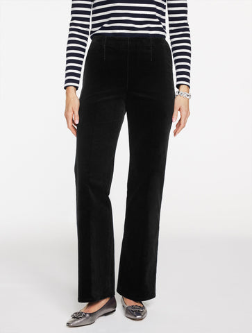Trouser Leg Corduroy Pull-On Pants