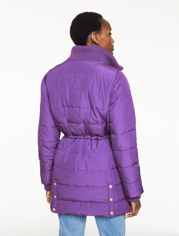 Cable Knit Quilted Jacket