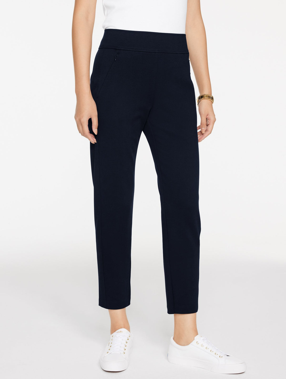 Tapered Leg Passport Ponte Pants