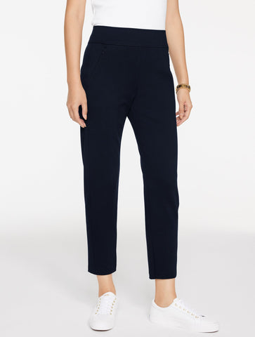 Tapered Leg Passport Ponte Pants