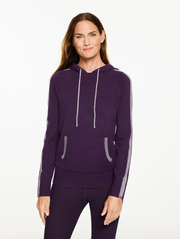 Metallic Hooded Sweater