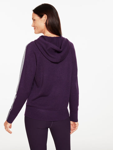 Metallic Hooded Sweater