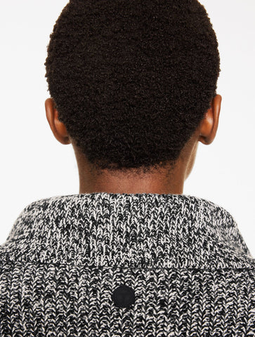 Soft Cable Sweater Jacket - Marled