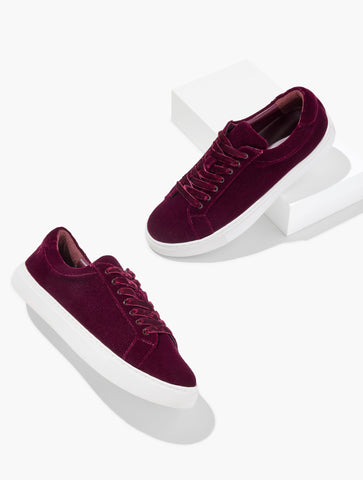 Aubrey Velvet Sneakers