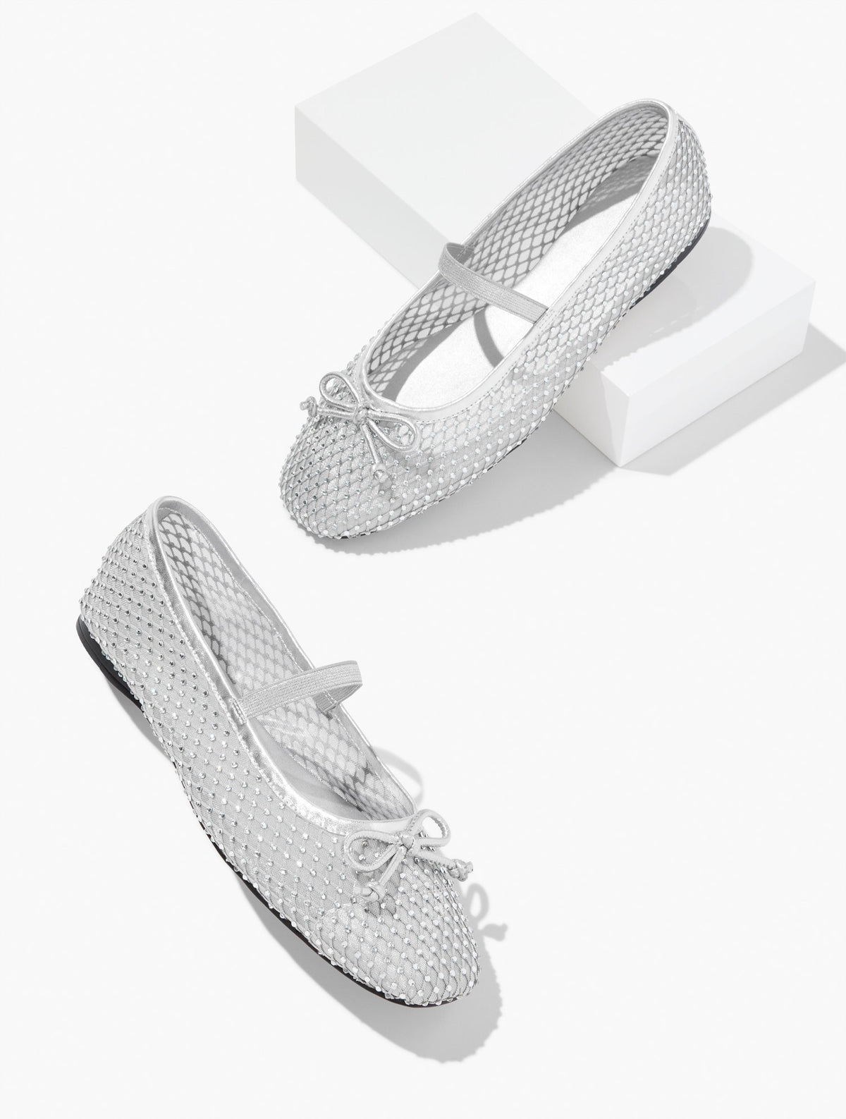 Blaine Soft Sole Mesh Rhinestone Ballet Flats