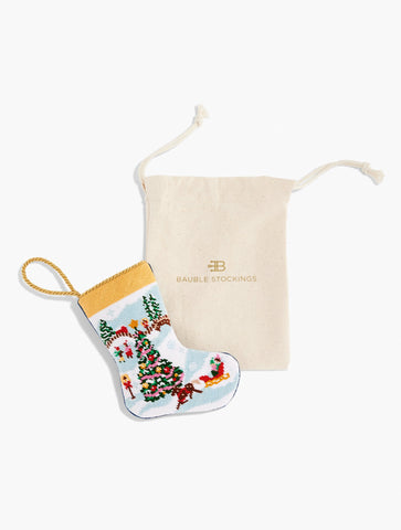 Bauble Stockings® for Talbots Winter Snow