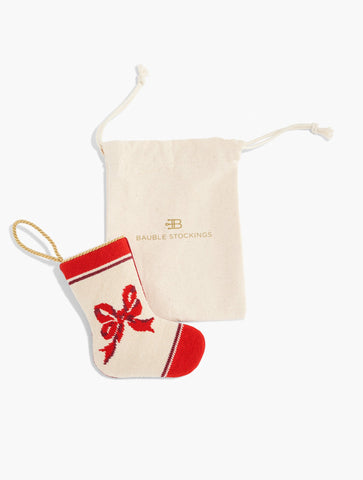 Bauble Stockings® for Talbots Bow