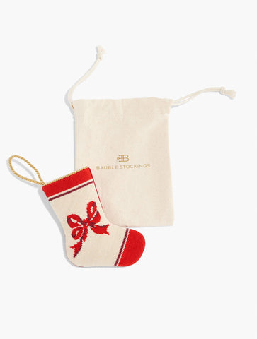 Bauble Stockings® for Talbots Bow