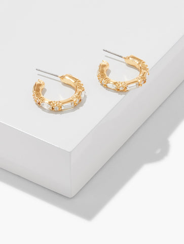 Baguette Hoop Earrings