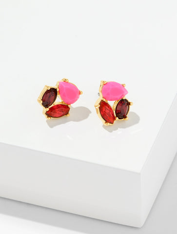 Eclectic Crystal Stud Earrings